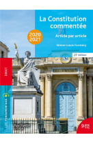 Les fondamentaux - la constitution commentee 2020 (edition 2020/2021)