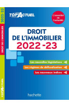 Top actuel droit de l'immobilier 2022-2023