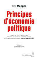 Economie humaine principes d'economie politique - premiere edition critique incluant les annotations