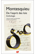 De l'esprit des lois  -  anthologie