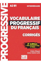 Corriges vocabulaire progressif niveau intermediaire 3e edition