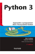 Python 3  -  apprendre a programmer dans l'ecosysteme python (2e edition)