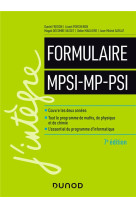 Le formulaire mpsi-mp-psi (7e edition)