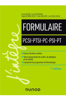 Le formulaire pcsi-ptsi-pc-psi-pt (7e edition)