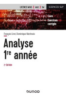 Mathematiques pour la licence t.1  -  analyse, 1re annee (2e edition)