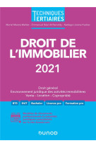 Droit de l'immobilier (edition 2021)