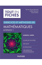 Exercices et methodes de mathematiques  -  licence 1