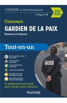 Concours gardien de la paix  -  externe et interne  -  categorie b  -  tout-en-un (edition 2021/2022)