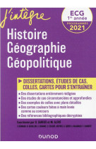 Ecg 1 : histoire, geographie, geopolitique  -  50 fiches et dissertations