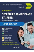 Concours secretaire administratif et saenes : tout-en-un (edition 2022)