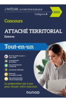 Concours attache territorial externe  -  tout-en-un (edition 2022)