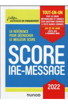 Score iae-message  -  tout-en-un (edition 2022)