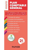 Plan comptable general : liste integrale des comptes + le resume du plan de compte (edition 2022/2023)