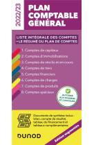 Plan comptable general : liste integrale des comptes + le resume du plan de compte (edition 2022/2023)