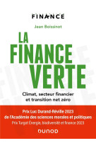 La finance verte - climat, secteur financier et transition net zero