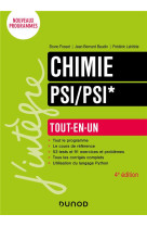 Chimie  -  psi/psi*  -  tout-en-un (4e edition)