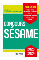 Concours sesame 2023-2024 - tout-en-un