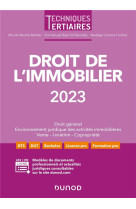 Droit de l'immobilier 2023