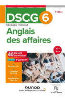 Dscg 6 : anglais des affaires  -  fiches de revision (edition 2023/2024)