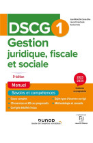 Dscg1 - gestion juridique, fiscale et sociale - manuel 2023-2024