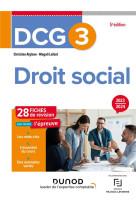 Dcg 3 - droit social - fiches 2023-2024