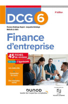 Dcg 6 : finance d'entreprise  -  fiches de revision (edition 2023/2024)