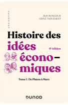 Histoire des idees economiques tome 1 : de platon a marx (6e edition)