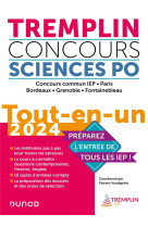 Tremplin concours sciences po tout-en-un 2024 - concours commun iep, paris, bordeaux, grenoble