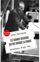 Les grands discours qui ont marque la france : mirabeau, hugo, veil...