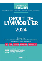 Droit de l'immobilier (edition 2024)