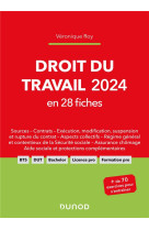 Droit du travail en 28 fiches (edition 2024)