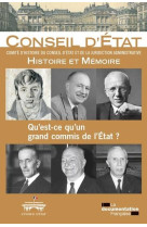 Qu'est-ce qu'un grand commis de l'etat ? passe et avenir