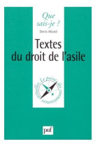 Textes du droit de l'asile