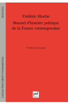 Manuel d'histoire politique de la france contemporaine