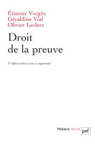 Droit de la preuve (2e edition)