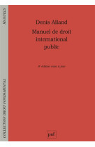 Manuel de droit international public (8e edition)