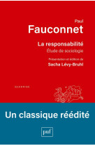 La responsabilite : etude de sociologie