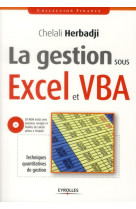 La gestion sous excel et vba