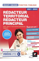 Reussite concours : redacteur territorial/redacteur principal  -  externe, interne, 3e voie et examens professionnels, categorie b  -  tout-en-un ! (edition 2021/2022)