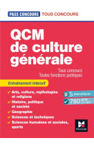 Pass'concours : qcm de culture generale  -  tous concours, toutes fonctions publiques  -  entrainement (7e edition)