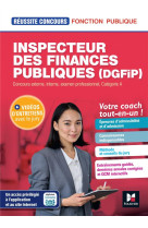 Reussite concours : inspecteur des finances publiques (dgfip)  -  concours externe, interne, examen professionnel  -  categorie a  -  tout-en-un