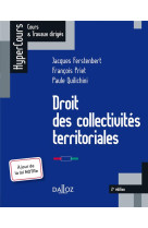 Droit des collectivites territoriales. 2e ed.