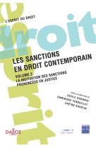 Les sanctions en droit contemporain