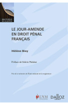 Le jour-amende en droit penal