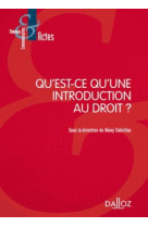 Qu'est-ce qu'une introduction au droit ?