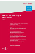 Droit et pratique de l'appel (edition 2021/2022)