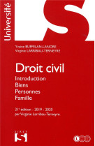 Droit civil  -  introduction, biens, personnes, famille (edition 2019-2020)