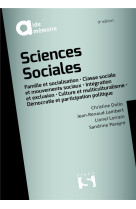 Sciences sociales (9e edition)