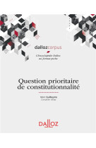 Question prioritaire de constitutionnalite