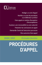 Procedures d'appel 2020/2021